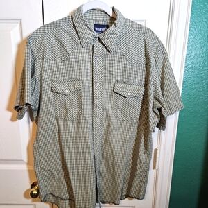 Wrangler vintage pearl button shirt sleeve